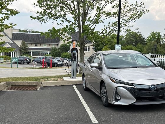 EV charger at Foulkeways at Gwynedd