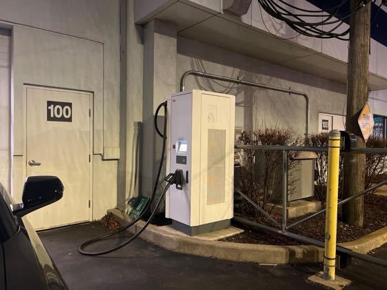 EV charger at Napleton Schaumburg Buick GMC