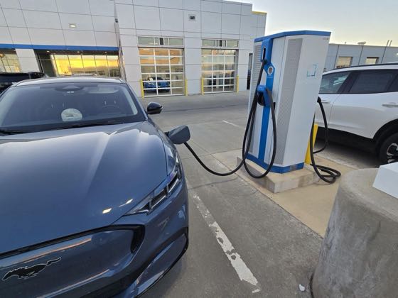 EV charger at Joe Cooper Cadillac