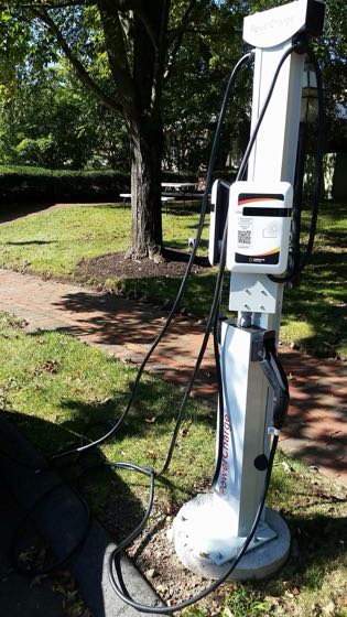 EV charger at Avon Old Farms