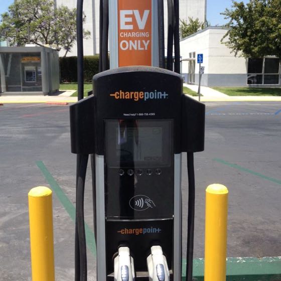EV charger at Cerritos College - Bookstore/Gym Lot 4