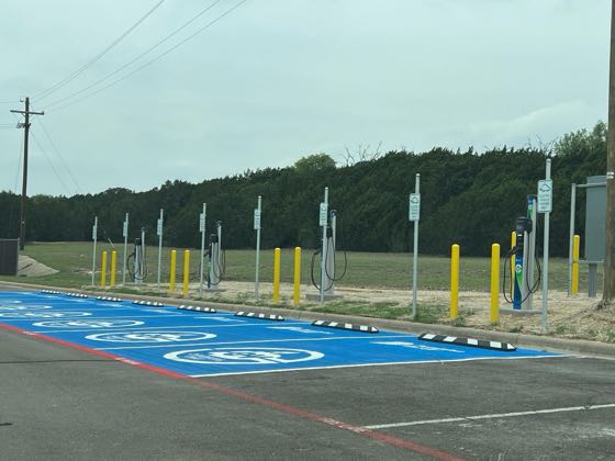 EV charger at U.S. Army Operational Test Command (OTC)