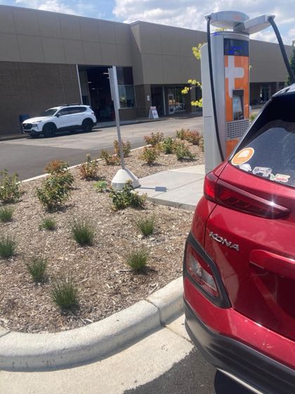 EV charger at Boucher Hyundai of Waukesha