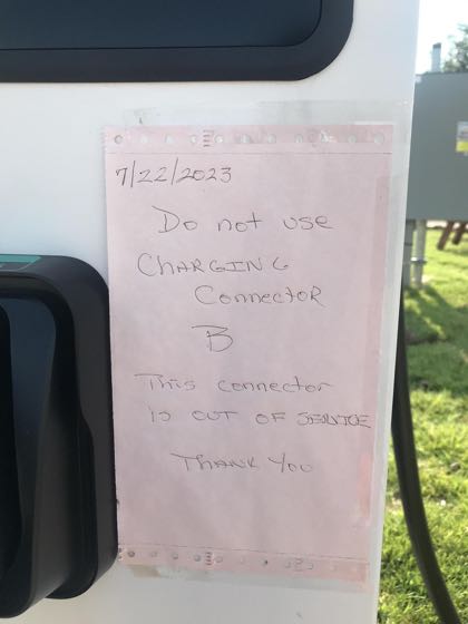 EV charger at Shell Longview