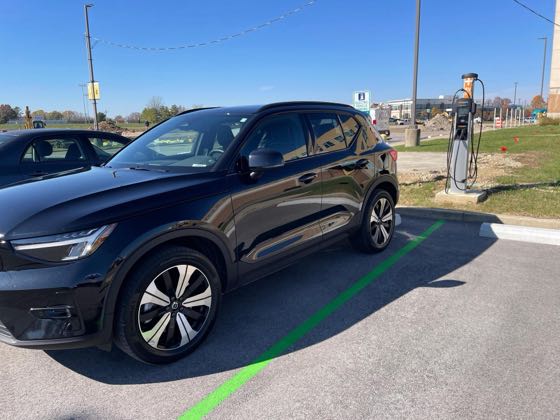 EV charger at Johnson Memorial Health - Lot E