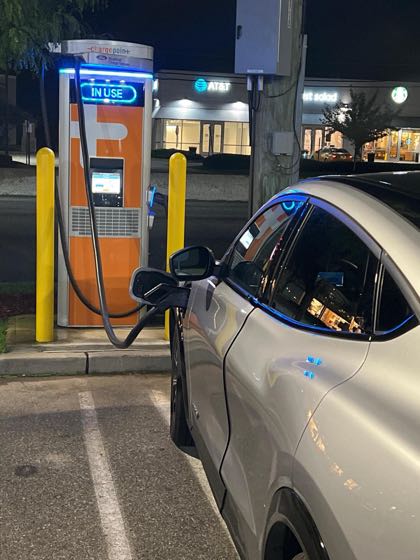 EV charger at All American Ford of Paramus
