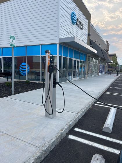 EV charger at AT&T Store