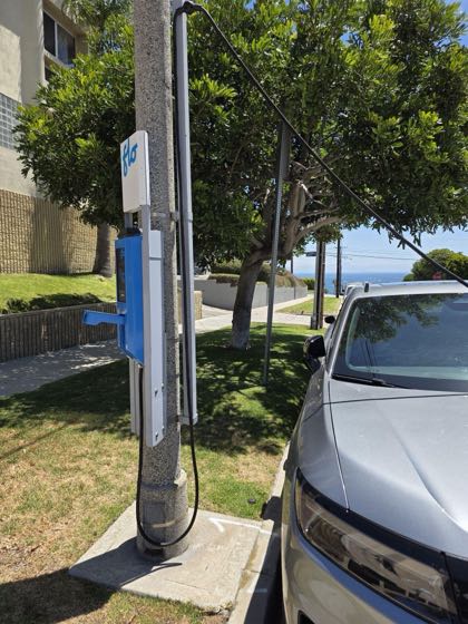 EV charger at W 37th & South Carolina Pl Parking