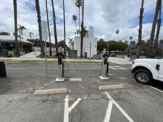 EV charger at Los Banos Pool