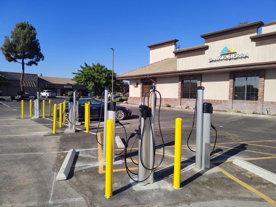 EV charger at Bank of the Sierra