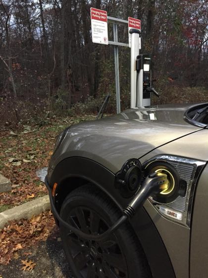 EV charger at Stony Brook University - Life Sciences