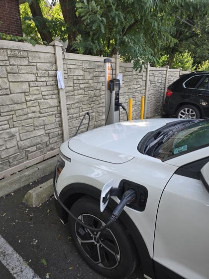 EV charger at Lacerda's Realtors LLC