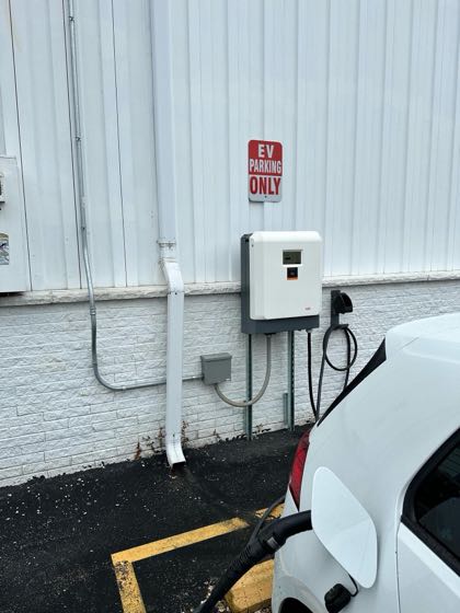 EV charger at Russ Darrow Kia