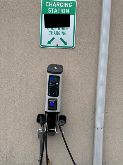 EV charger at Milltown Road Associates