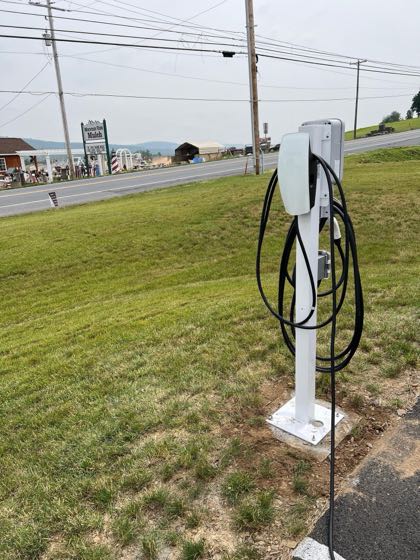 EV charger at BURK Digital
