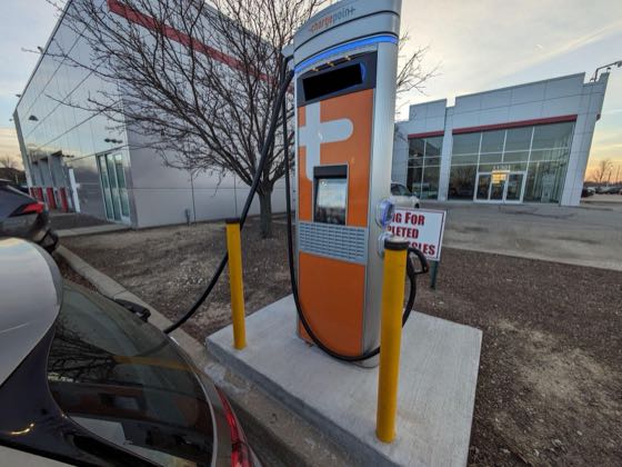 EV charger at Heiser Toyota