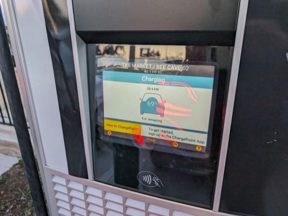 EV charger at TXB Gas Station