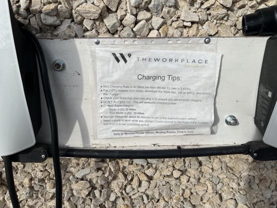 EV charger at The Workplace