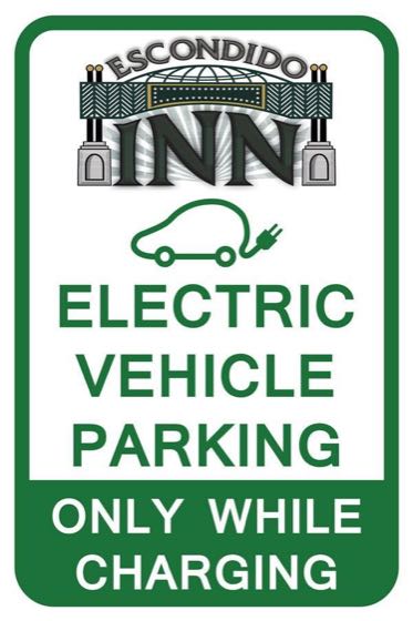 EV charger at Escondido Inn