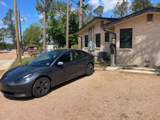 EV charger at Dietz Distillery