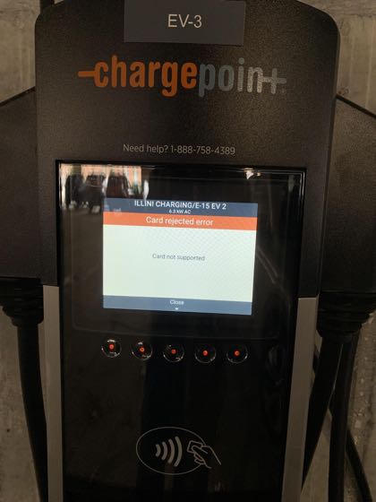 EV charger at University of Illinois College of Law - E-15