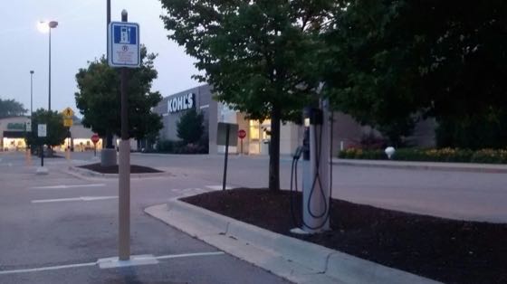 EV charger at Kohl's