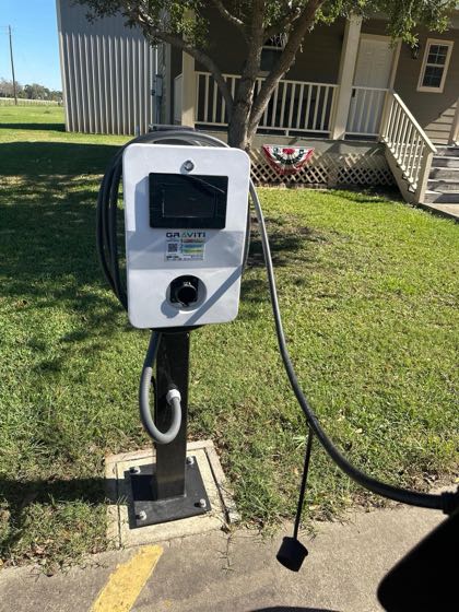 EV charger at Stonebridge RV Park