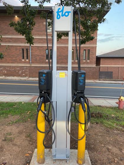 EV charger at 30 Butler Street Parking Lot