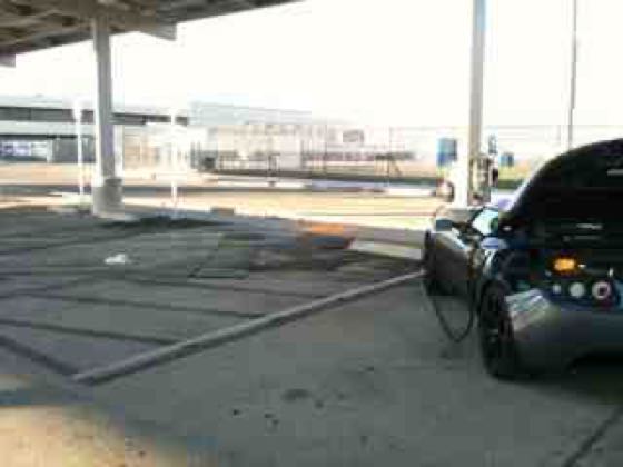 EV charger at Lancaster High School