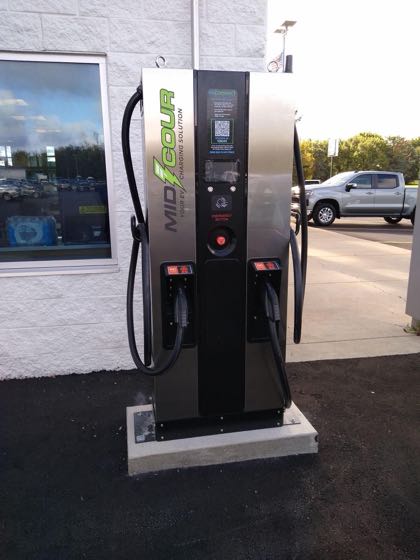 EV charger at Saline Chevrolet