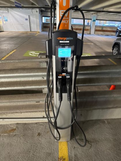 EV charger at 330 George St Garage
