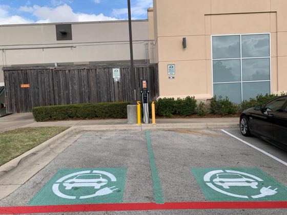 EV charger at Hill Country Galleria - Barnes & Noble