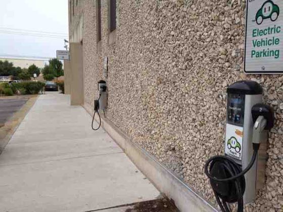 EV charger at Morrison Supply Company