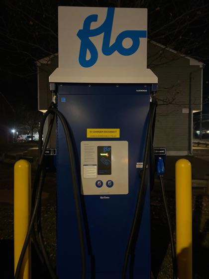 EV charger at Wesleyan University - High Rise Apartments