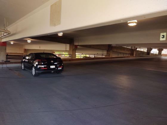 EV charger at UIUC - C7 Parking Deck