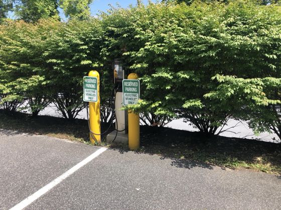 EV charger at Kent School