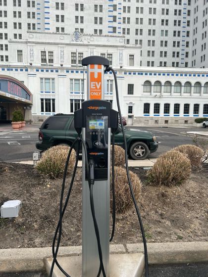 EV charger at Resorts Casino Hotel - Surface Lot