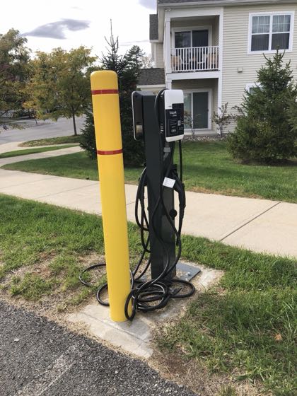 EV charger at Enclave 50
