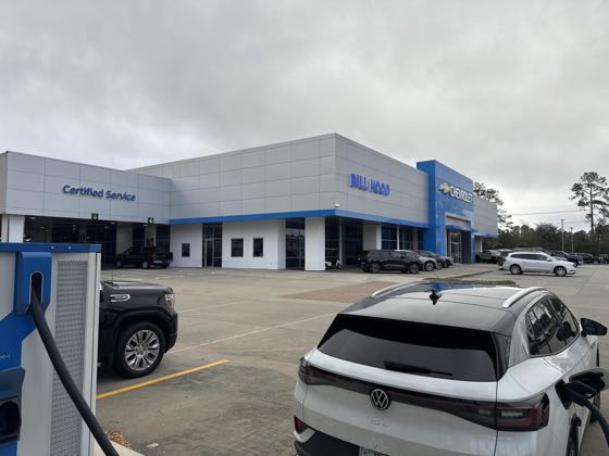 EV charger at Bill Hood Chevrolet
