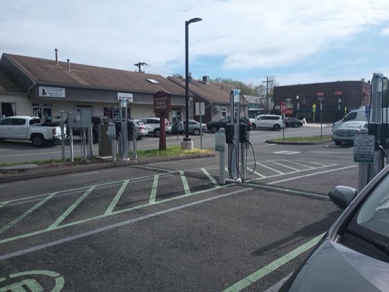EV charger at Community Field Rd Parking Lot