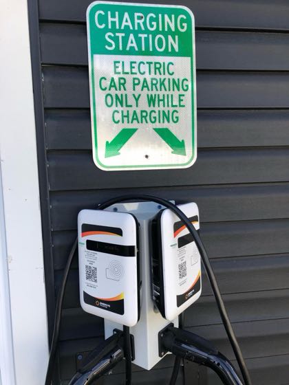 EV charger at Shoshkind Alander Hotel