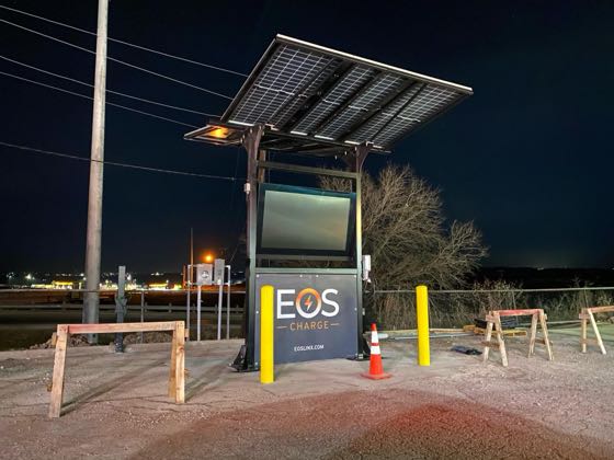 EV charger at Big Z Travel Center