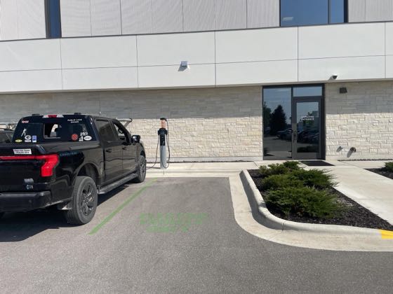 EV charger at Bellin Hospital