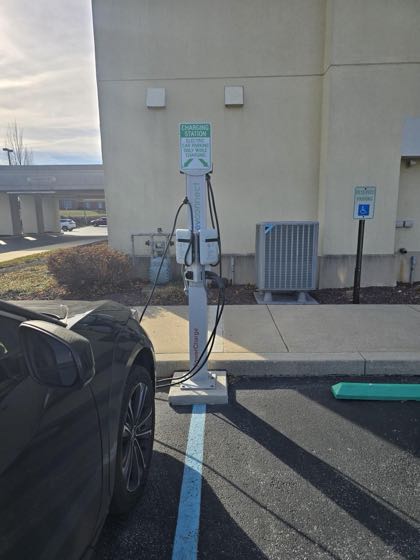 EV charger at SpringHill Suites by Marriott Hershey Near the Park