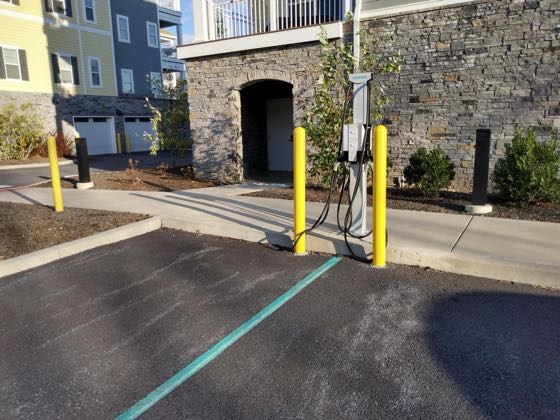 EV charger at Pleasant View Communities
