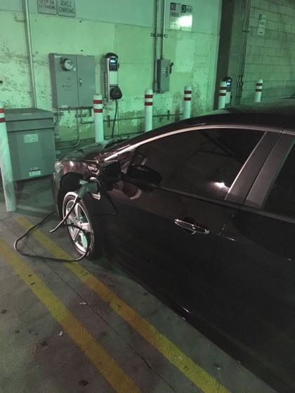 EV charger at Public Parking Garage