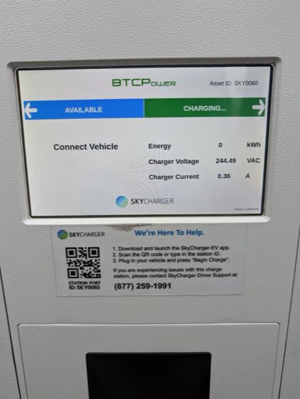 EV charger at Stebbins Portchester Performance Therapy