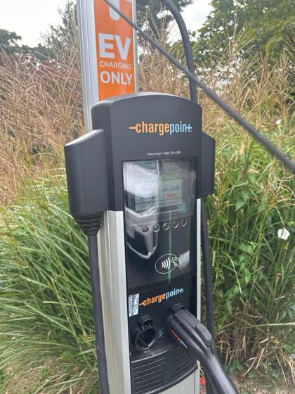 EV charger at First Presbyterian Church of Englewood