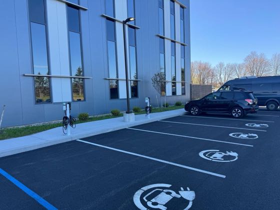 EV charger at Community Care Physicians