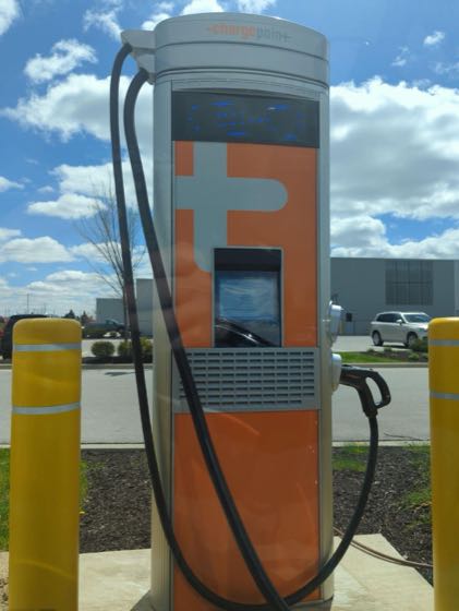 EV charger at BMW & MINI of Fort Wayne